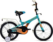Велосипед FORWARD CROCKY 16 (2022) бирюзовый/оранжевый